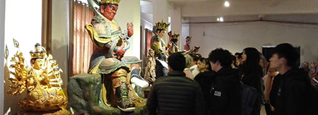 湖北美术学院雕塑系学生赴佛圣堂参观学习